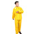 COFLYEE黄色针织布分体雨衣雨裤套装加厚透气外卖骑手户外防暴雨骑行雨衣定制 军绿色针织布-基础款 XL建议160-165cm