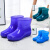 德国国产品质时尚短筒防水鞋雨鞋低筒雨靴女夏季厨房工作胶鞋防滑 紫色单鞋标准码 38