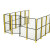 适用于仓库车间隔离网可移动护栏工厂围栏网隔断网设备防护网铁丝网户外定制 (加厚款)高1.5*1.5米