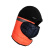 襄昱优工 XTB060 冬季帽棉内衬头套工地防寒加厚加绒盔胆 反光防水橙色款 一顶