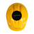 大杨595风扇帽 黄色 太阳能充电两用ABS安全帽一指键建筑工地防晒遮阳降温头盔 定制