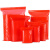 红色自封袋加厚有色封口袋定制袋密封彩色礼品袋100只包装袋 红色，双面15丝 100个（体验价） 100个（体验价） 4x6cm