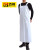 百舸 PVC围裙双层复合防水油耐酸碱耐油海鲜水产男女通用 白色双肩款