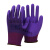 爱戴2303发泡手套劳保浸胶耐磨防滑透气塑胶带胶皮工作劳动工地男 爱戴2303紫色发泡24双 L