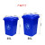 鸣固 户外垃圾桶 物业小区公用室外环保分类塑料带盖医疗环卫户外垃圾桶  50L标准款无轮 绿色 ZJ1006