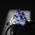廷亮2ct斯里兰卡天然皇家蓝蓝宝石戒指18k金镶钻彩宝戒指 手寸留言(7至23号)现货