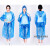 儿童一次性雨衣户外旅游加厚男女便携徒步防水雨披套装 特大号套头 黄蓝粉 均码