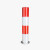 钢管警示柱固定反光立柱挡车防撞柱加厚型道路隔离路桩定制 红白-89*1000*2.0mm