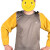 鸣固 牛皮电焊套袖 焊工隔热专用护袖劳保防护袖套防阻燃纽扣袖子 黄色60cm ZG2341