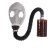 火焰战士 防毒面具 全面罩配3号金属中罐（含背包导气管） 1套 防有机气体及蒸汽 工业化工用