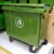 大型户外垃圾桶商用挂车大容量环卫桶市政大容量垃圾箱带盖 660L 军绿色