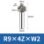 内r铣刀钨钢倒圆角成型外倒角刀内R刀圆弧硬质合金r角铣刀r2 R9*4刃*W2