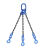 品尔优/PPU 三腿100级链条成套索具（旋转安全钩）UCG3-13  0~45° 载荷14.1t 蓝色 UCG3-13-1.5m 30 