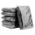 海斯迪克 HKY-85 加厚平口黑色垃圾袋 酒店环卫商用工业办公专用 黑色塑料袋平口大垃圾袋（100只） 70*80cm