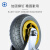 张氏艺佳 ZS-LZ8-03Z升级款8寸重型橡胶刹车轮 黑色橡胶脚轮工厂仓库耐磨推车轮重型轮