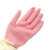赫思迪格 胶皮清洁手套 乳胶橡胶耐用耐磨光里手套双色  38cm本色S码10双 