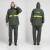 盾守 420型针织布分体雨衣 雨衣雨裤套装 分体式骑行劳保雨衣 2XL（10件装）
