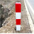 地埋桩电力电缆警示桩玻璃钢PVC燃气石油供水标识桩水泥桩 红白反光桩 10x10x50cm
