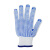 豫筑勋 手套劳保耐磨工作毛纺点胶手套 600A级毛纺蓝色点胶手套（12双） 一包价 