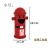 卡通垃圾桶大号带盖幼儿园室外消防栓可爱创意分类户外商用垃圾箱 红 88cm小号