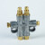 油路分配器容积式油排分油器机床注塑加工中心定制 油排分配器连接对丝 双外牙M10*1.0