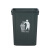 塑料垃圾桶厨房大号户外环卫垃圾箱分类商用工业无盖加厚 40L加厚桶无盖绿色