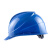 星工安全帽ABS透气型防砸抗冲击领导监工工地建筑工程帽施工免费印字 蓝色 按键调节