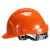 OD安全帽工地ABS三筋加固工程建筑防砸抗冲击施工帽领导安全头盔可定制(颜色及印字信息备注)均码定制 橙色(ABS 三筋加固)