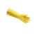 东亚加厚橡胶手套棉毛内衬浸塑防水耐油耐酸碱化工电镀胶皮手套（ND）加长款045cm黄色L码/XL码 黄色