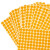 海斯迪克  彩色不干胶圆点标签贴纸  10mm橙色 2475贴/包