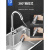 不锈钢水槽大单槽多功能韩式洗菜盆厨房洗碗槽盆 6x46配61抽拉龙头全套 配日式1下水