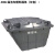 物业400升户外垃圾桶带盖大号商用小区环卫保洁清运车手推收纳桶 400L桶体灰色带盖