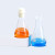 实验室三角烧瓶锥形瓶带塞250 500 1000ml配硅胶塞子加厚玻璃加热 广口1000ml+塞子40-45mm