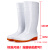 润宏工品 橡胶大码白色雨靴防滑卫生靴防油加绒加棉保暖 高筒加厚款（5双备注尺码） 件 
