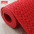 麦锐欧 S型镂空疏水防滑垫 网格pvc门垫 塑胶防滑垫镂空地垫 红色厚4.5mm宽0.9m*15m