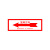 旋转方向标识中英文警示贴纸机械设备安全标志牌电机运转箭头标签 旋转方向-右（黄底红箭头） 10x3cm