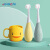 MDB儿童牙刷1-3-6岁婴儿牙刷宝宝刷牙杯漱口杯套装 牙刷*2+小鸭杯H2044