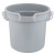 乐柏美商务用品 Rubbermaid FG296300GRAY 圆形BRUTE小桶 9.5L灰色