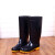 钢米 S-S044 雨鞋男士水鞋雨靴防滑防水水靴 高筒单层 42 黑 双
