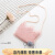 outrapay韩版新款童斜挎包蕾丝可爱零钱包配衣服装饰包包包 粉纱