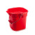 希万辉 带刻度加水桶长嘴塑料提水桶保洁带刻度方口水桶 14L方形大号红色