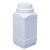 定制加厚级大口径塑料瓶子方形瓶固体液体粉末分装瓶试剂瓶广口瓶 大口方瓶250ml黑色配内盖