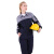 斯卡地尔（Scotoria）夏季工作服套装 分体式长袖工装舒适高棉 CVC1401灰蓝色 1套S码