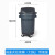 圆形垃圾桶大号80L带轮商用塑料带盖物业120升户外垃圾箱定制 120L漏斗式垃圾桶(不带底座)