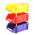 稳斯坦 WST014零件盒塑料组合式零件盒物料盒仓库收纳盒螺丝盒 工具盒 斜口 红450*300*170mm