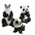 动真格（DongZhenGe）发光熊猫灯户外卡通灯动物灯亮化工程灯草坪灯太阳能景观灯AA ABC组合(接电)
