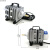 增氧泵 电磁式增氧机充氧泵20w气泵 水族鱼缸用品diy抽气马达电机