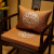 御芳阁新中式椅垫客厅古典红木沙发垫座垫办公室椅子垫实木家具防滑垫子 亚麻汉溏-椅垫（深蓝） 45*38厚5cm(椰棕垫)
