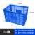 755一米加厚大号周转框子蓝白色水果蔬菜仓储物流配送胶框 420筐(B4) 蓝色