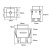 KD4按钮 方形按钮开关 点动复位按钮 打包机按钮开关 15A双常开定制 4脚(红色)